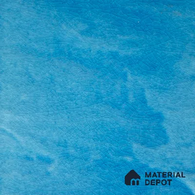 Punch Wall Handmade Tile TL 05870 B Pattern 2 Aqua Crackle 148 mm x 148 mm Vitrified - 9 mm | Random Mix Patterns | Suitable For Living Room, Bedroom, Kitchen