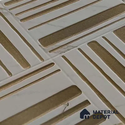 Highlighter Wall Tile TL 05335 B Splendore Morse Plaza Light 2 ft x 1 ft Ceramic Matte Finish - 9 mm | Suitable for Kitchen, Bathroom & Balcony Walls (Sample)