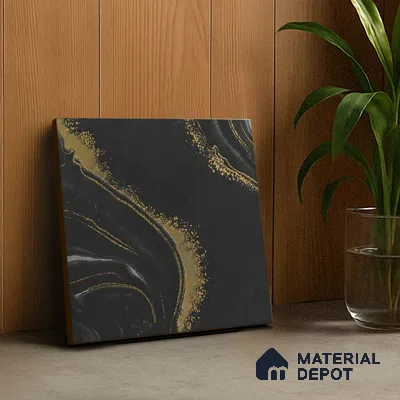 Moroccan Wall Tile TL 05641 Tangier Midnight Opal 6 x 6 inch Ceramic Matte Finish - 9 mm | 4 Random Faces | Suitable for Living Room, Bathroom, Kitchen & Backsplash