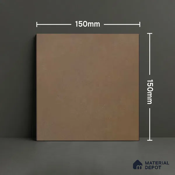 Plain Wall Tile TL 05643 B Tangier Gilded Base 6 x 6 inch Ceramic Matte Finish - 9 mm | Suitable for Living Room, Bathroom, Kitchen & Backsplash