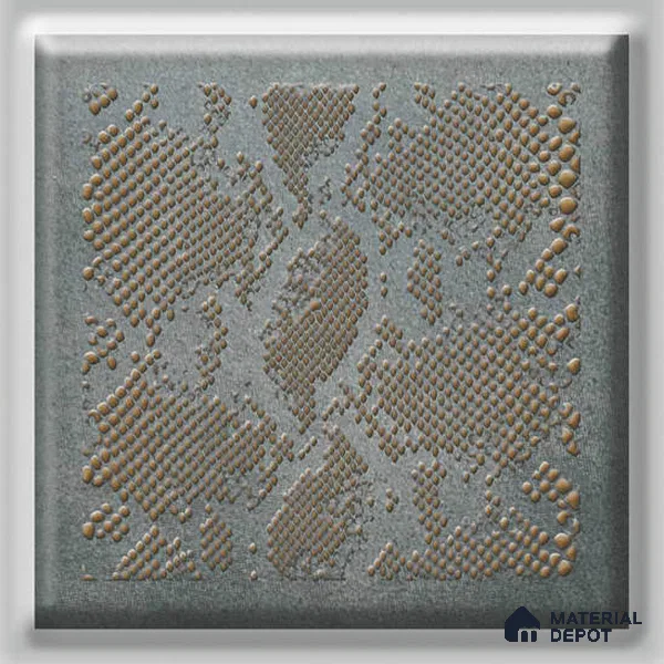 Moroccan Wall Tile TL 05638 Tangier Prime Pebble 6 x 6 inch Ceramic Matte Finish - 9 mm | 4 Random Faces | Suitable for Living Room, Bathroom, Kitchen & Backsplash