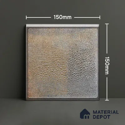 Moroccan Wall Tile TL 05638 Tangier Prime Pebble 6 x 6 inch Ceramic Matte Finish - 9 mm | 4 Random Faces | Suitable for Living Room, Bathroom, Kitchen & Backsplash