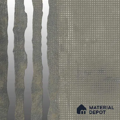 Moroccan Wall Tile TL 05636 Tangier Silver Threads 6 x 6 inch Ceramic Matte Finish - 9 mm | 4 Random Faces | Suitable for Living Room, Bathroom, Kitchen & Backsplash