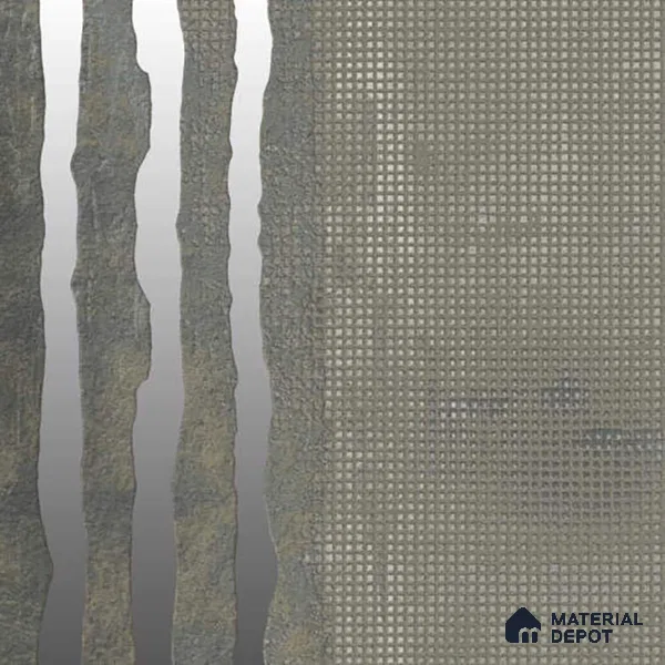 Moroccan Wall Tile TL 05636 Tangier Silver Threads 6 x 6 inch Ceramic Matte Finish - 9 mm | 4 Random Faces | Suitable for Living Room, Bathroom, Kitchen & Backsplash