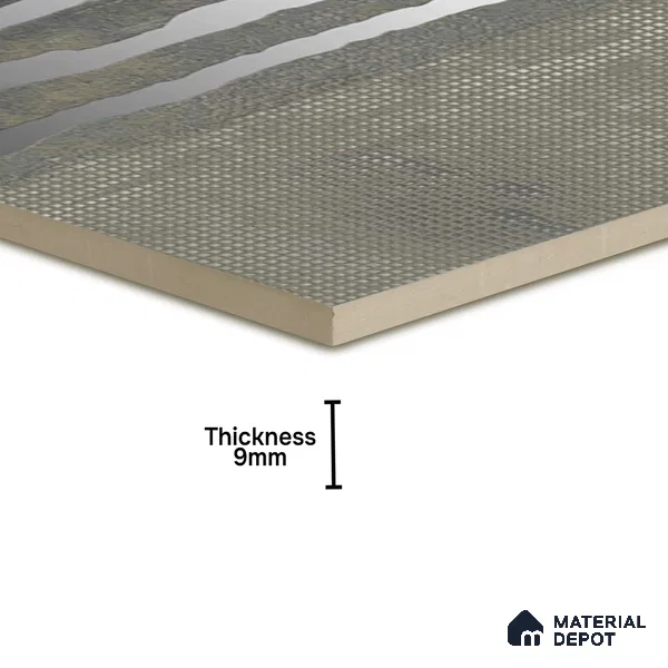Moroccan Wall Tile TL 05636 Tangier Silver Threads 6 x 6 inch Ceramic Matte Finish - 9 mm | 4 Random Faces | Suitable for Living Room, Bathroom, Kitchen & Backsplash