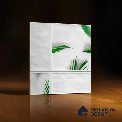 Moroccan Wall Tile TL 06341 Filigra 12 inch x 12 inch Ceramic Matte Finish - 9.5 mm | Suitable for Bathroom, Kitchen, Balcony | Please Expect a Slight Variation of Pattern