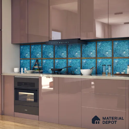 Moroccan Wall Tile TL 06344 B Blossora 12 inch x 12 inch Ceramic Matte Finish - 9.5 mm | Suitable for Accent / Feature Walls, Bathroom, Kitchen Wall & Backsplashes | Please Expect a Slight Variation of Pattern