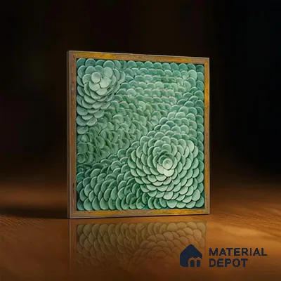Moroccan Wall Tile TL 06344 Florama 12 inch x 12 inch Ceramic Matte Finish - 9.5 mm | Suitable for Accent / Feature Walls, Bathroom, Kitchen Wall & Backsplashes | Please Expect a Slight Variation of Pattern (Sample)