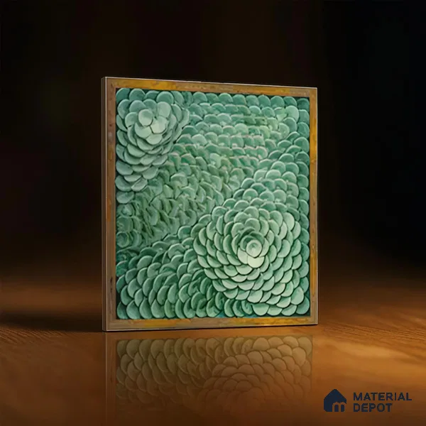 Moroccan Wall Tile TL 06344 Florama 12 inch x 12 inch Ceramic Matte Finish - 9.5 mm | Suitable for Accent / Feature Walls, Bathroom, Kitchen Wall & Backsplashes | Please Expect a Slight Variation of Pattern (Sample)