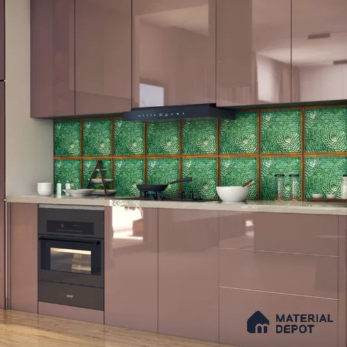 Moroccan Wall Tile TL 06344 Florama 12 inch x 12 inch Ceramic Matte Finish - 9.5 mm | Suitable for Accent / Feature Walls, Bathroom, Kitchen Wall & Backsplashes | Please Expect a Slight Variation of Pattern