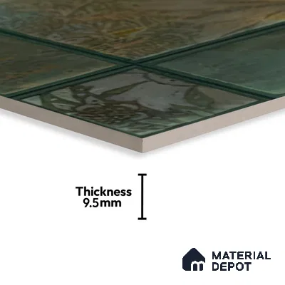 Moroccan Wall Tile TL 06340 B Patternix 12 inch x 12 inch Ceramic Matte Finish - 9.5 mm | Suitable for Accent / Feature Walls, Bathroom, Kitchen Backsplashes, Dining Area | Please Expect a Slight Variation of Pattern (Sample)