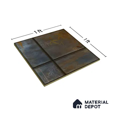Moroccan Wall Tile TL 06340 Threadora 12 inch x 12 inch Ceramic Matte Finish - 9.5 mm | Suitable for Accent / Feature Walls, Bathroom, Kitchen Backsplashes, Dining Area | Please Expect a Slight Variation of Pattern (Sample)