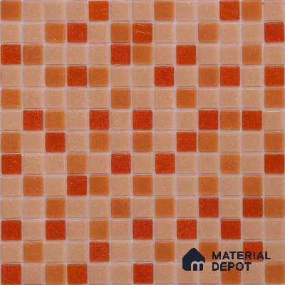 Mosaic Floor & Wall Tile TL 10709 B | 327 x 327 mm (Chip Size 20x20 mm) Glossy Finish Glass Tile - 4 mm | Suitable For Outdoor, Swimming Pool Area