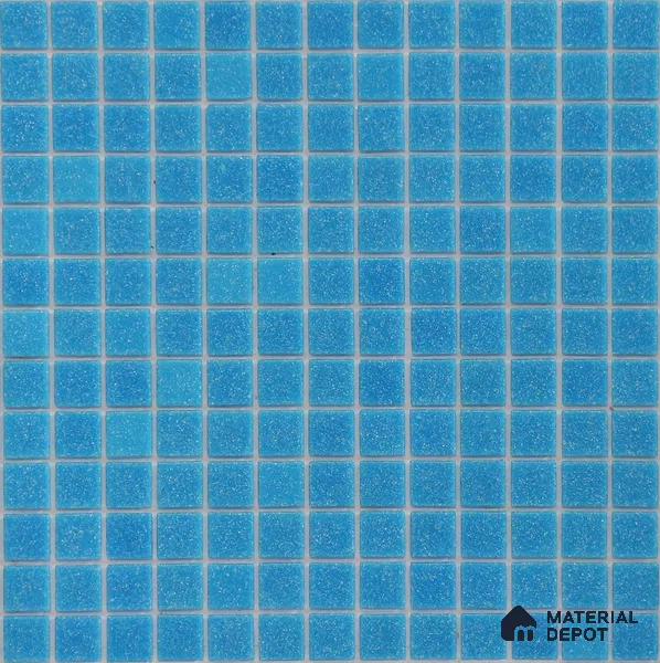 Mosaic Floor & Wall Tile TL 10708 K | 327 x 327 mm (Chip Size 20x20 mm) Glossy Finish Glass Tile - 4 mm | Suitable For Outdoor, Swimming Pool Area