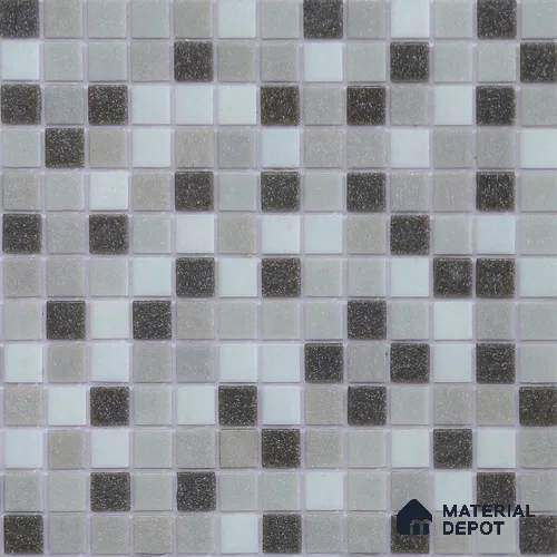 Mosaic Floor & Wall Tile TL 10710 C | 327 x 327 mm (Chip Size 20x20 mm) Glossy Finish Glass Tile - 4 mm | Suitable For Outdoor, Swimming Pool Area
