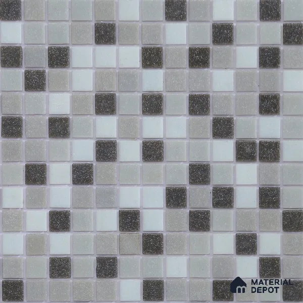 Mosaic Floor & Wall Tile TL 10710 C | 327 x 327 mm (Chip Size 20x20 mm) Glossy Finish Glass Tile - 4 mm | Suitable For Outdoor, Swimming Pool Area