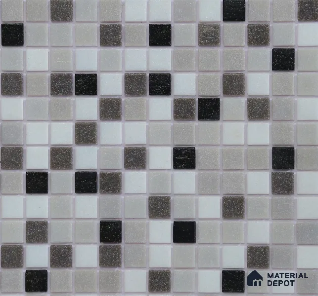 Mosaic Floor & Wall Tile TL 10710 D | 327 x 327 mm (Chip Size 20x20 mm) Glossy Finish Glass Tile - 4 mm | Suitable For Outdoor, Swimming Pool Area