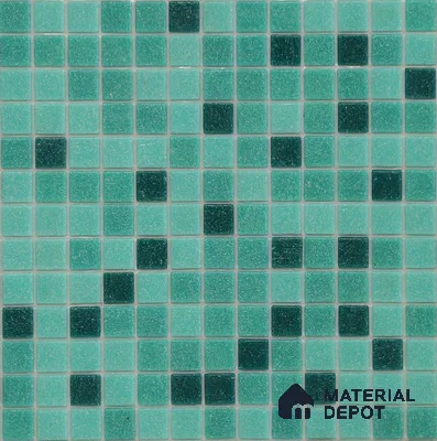 Mosaic Floor & Wall Tile TL 10710 E | 327 x 327 mm (Chip Size 20x20 mm) Glossy Finish Glass Tile - 4 mm | Suitable For Outdoor, Swimming Pool Area