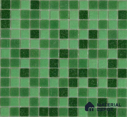 Mosaic Floor & Wall Tile TL 10710 F | 327 x 327 mm (Chip Size 20x20 mm) Glossy Finish Glass Tile - 4 mm | Suitable For Outdoor, Swimming Pool Area