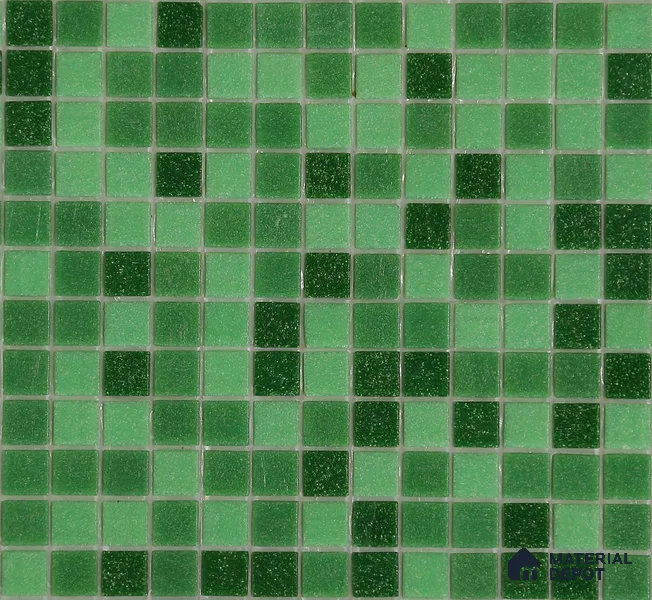 Mosaic Floor & Wall Tile TL 10710 F | 327 x 327 mm (Chip Size 20x20 mm) Glossy Finish Glass Tile - 4 mm | Suitable For Outdoor, Swimming Pool Area