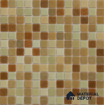 Mosaic Floor & Wall Tile TL 10710 | 327 x 327 mm (Chip Size 20x20 mm) Glossy Finish Glass Tile - 4 mm | Suitable For Outdoor, Swimming Pool Area