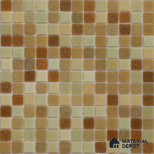Mosaic Floor & Wall Tile TL 10710 | 327 x 327 mm (Chip Size 20x20 mm) Glossy Finish Glass Tile - 4 mm | Suitable For Outdoor, Swimming Pool Area