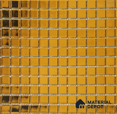 Mosaic Floor & Wall Tile TL 10704 B | 327 x 327 mm (Chip Size 20x20 mm) Glossy Finish Glass Tile - 4 mm | Suitable For Outdoor, Swimming Pool Area