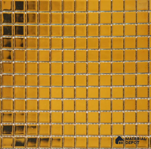 Mosaic Floor & Wall Tile TL 10704 B | 327 x 327 mm (Chip Size 20x20 mm) Glossy Finish Glass Tile - 4 mm | Suitable For Outdoor, Swimming Pool Area