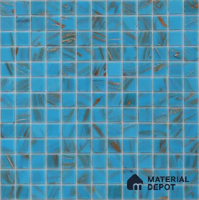 Mosaic Floor & Wall Tile TL 10707 E | 327 x 327 mm (Chip Size 20x20 mm) Glossy Finish Glass Tile - 4 mm | Suitable For Outdoor, Swimming Pool Area
