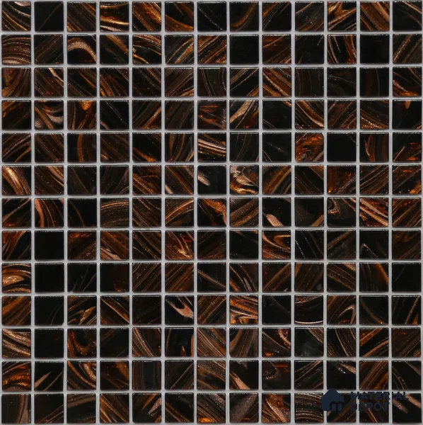 Mosaic Floor & Wall Tile TL 10707 F | 327 x 327 mm (Chip Size 20x20 mm) Glossy Finish Glass Tile - 4 mm | Suitable For Outdoor, Swimming Pool Area
