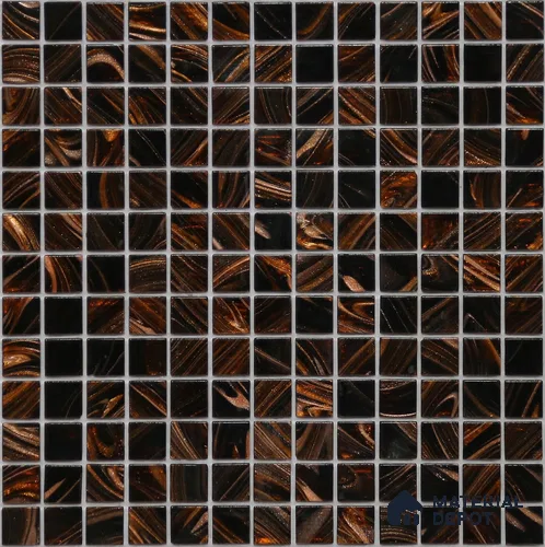 Mosaic Floor & Wall Tile TL 10707 F | 327 x 327 mm (Chip Size 20x20 mm) Glossy Finish Glass Tile - 4 mm | Suitable For Outdoor, Swimming Pool Area