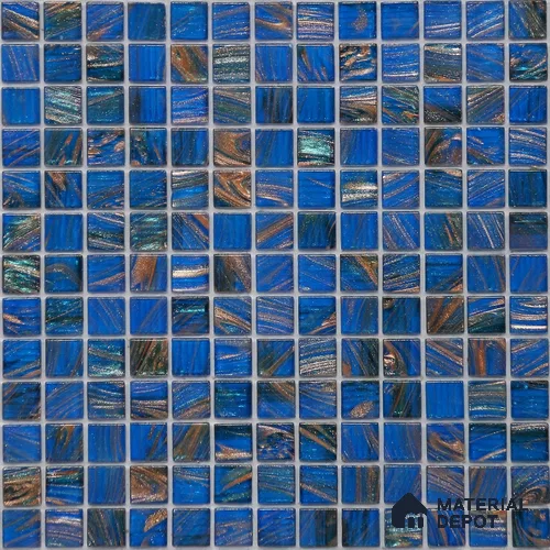 Mosaic Floor & Wall Tile TL 10707 G | 327 x 327 mm (Chip Size 20x20 mm) Glossy Finish Glass Tile - 4 mm | Suitable For Outdoor, Swimming Pool Area