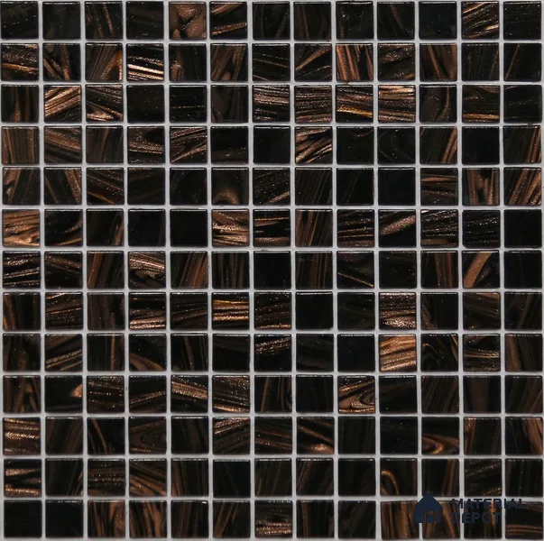 Mosaic Floor & Wall Tile TL 10707 H | 327 x 327 mm (Chip Size 20x20 mm) Glossy Finish Glass Tile - 4 mm | Suitable For Outdoor, Swimming Pool Area