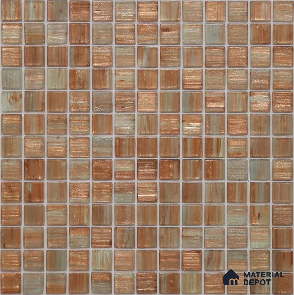 Mosaic Floor & Wall Tile TL 10707 I | 327 x 327 mm (Chip Size 20x20 mm) Glossy Finish Glass Tile - 4 mm | Suitable For Outdoor, Swimming Pool Area