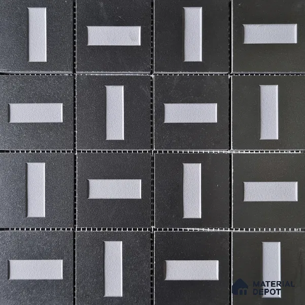 Mosaic Wall & Floor Tile TL 05901 Flicker 297 mm x 297 mm Vitrified - 9 mm | Handcrafted | Suitable For Living Room, Bedroom, Kitchen