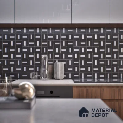 Mosaic Wall & Floor Tile TL 05901 Flicker 297 mm x 297 mm Vitrified - 9 mm | Handcrafted | Suitable For Living Room, Bedroom, Kitchen