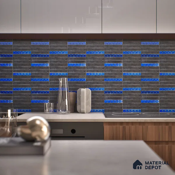 Mosaic Wall Tile TL 05903 KINTSUGI 297 mm x 297 mm Vitrified - 9 mm | Suitable For Living Room, Bedroom, Kitchen