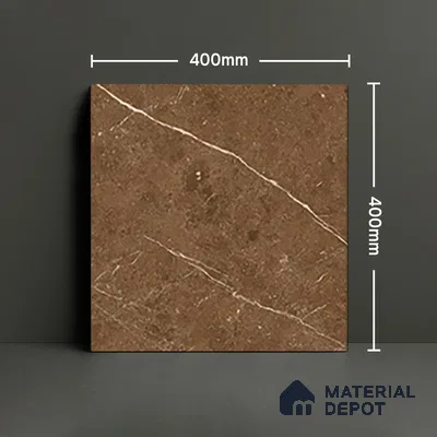 Parking Floor Tile TL 07575 Mosswood Bark | 16 x 16 inch | Anti Slip Matte Finish Heavy Duty Vitrified Tile - 12 mm | Suitable For Parking, Terrace, Balcony | Pattern Alignment May Vary | 2-3 mm Spacer is Mandatory