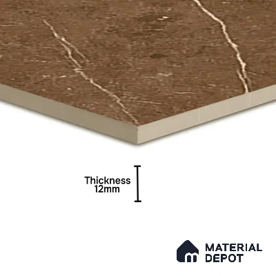 Parking Floor Tile TL 07575 Mosswood Bark | 16 x 16 inch | Anti Slip Matte Finish Heavy Duty Vitrified Tile - 12 mm | Suitable For Parking, Terrace, Balcony | Pattern Alignment May Vary | 2-3 mm Spacer is Mandatory