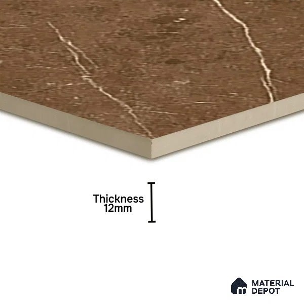 Parking Floor Tile TL 07575 Mosswood Bark | 16 x 16 inch | Anti Slip Matte Finish Heavy Duty Vitrified Tile - 12 mm | Suitable For Parking, Terrace, Balcony | Pattern Alignment May Vary | 2-3 mm Spacer is Mandatory