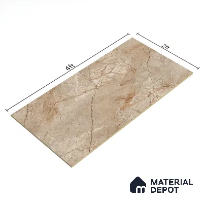 TL 02223 1 Mostaco Brown 4 ft x 2 ft Vitrified Tile - 9 mm