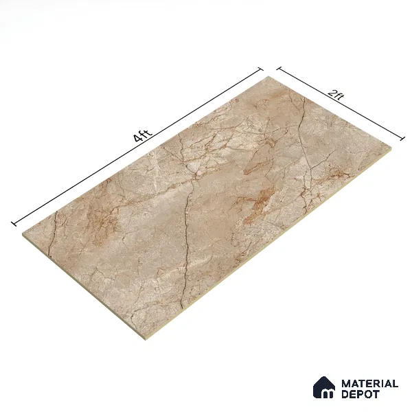 TL 02223 1 Mostaco Brown 4 ft x 2 ft Vitrified Tile - 9 mm