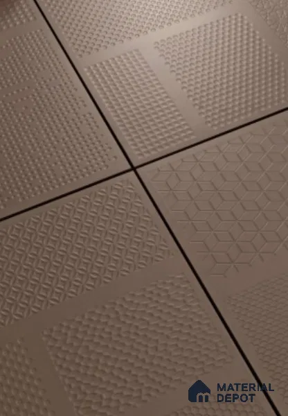 TL 04234 Belgium Punch Matte Finish 600x600 mm Full Body Vitrified Wall & Floor Tile - 9 mm (Random 4)