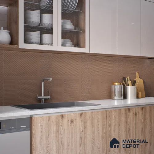TL 04234 Belgium Punch Matte Finish 600x600 mm Full Body Vitrified Wall & Floor Tile - 9 mm (Random 4)