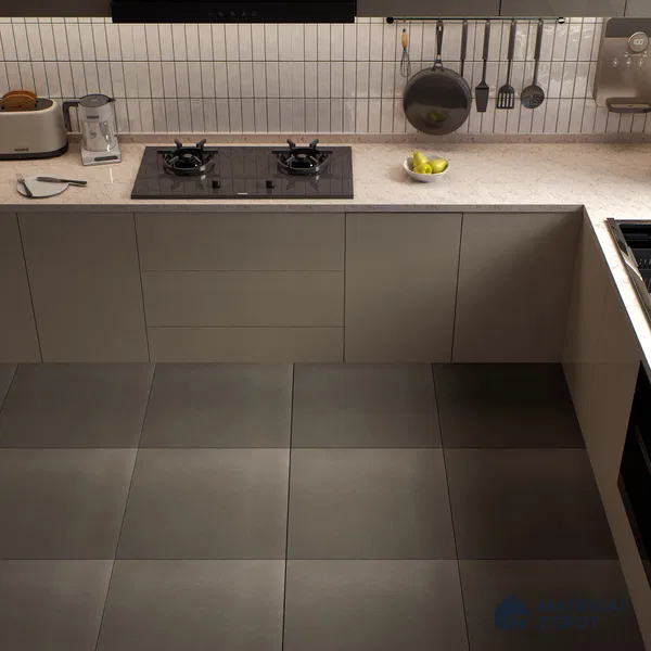 TL 04236 B Carbon Matte Finish 600x600 mm Full Body Vitrified Wall & Floor Tile - 9 mm