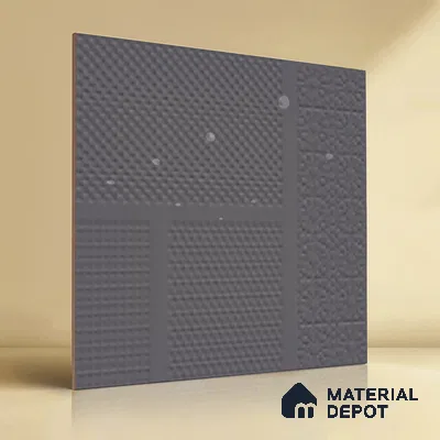 TL 04236 Carbon Punch Matte Finish 600x600 mm Full Body Vitrified Wall & Floor Tile - 9 mm (Random 4)