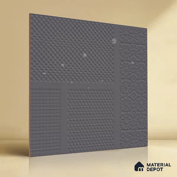 TL 04236 Carbon Punch Matte Finish 600x600 mm Full Body Vitrified Wall & Floor Tile - 9 mm (Random 4)