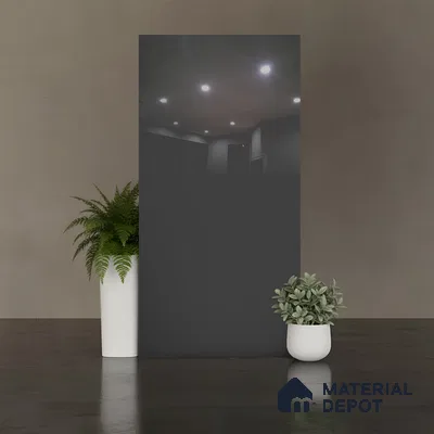 TL 04221 D Jet Black Crystal Finish 1200x600 mm Full Body Vitrified Wall & Floor Tile - 9 mm