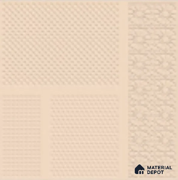 TL 04231 Linen Punch Matte Finish 600x600 mm Full Body Vitrified Wall & Floor Tile - 9 mm (Random 4)