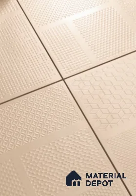 TL 04231 Linen Punch Matte Finish 600x600 mm Full Body Vitrified Wall & Floor Tile - 9 mm (Random 4)